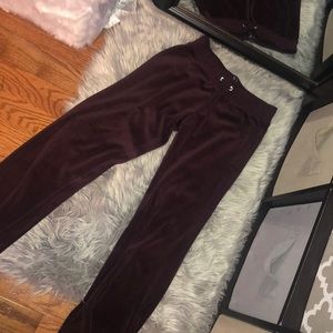 Velour track pants